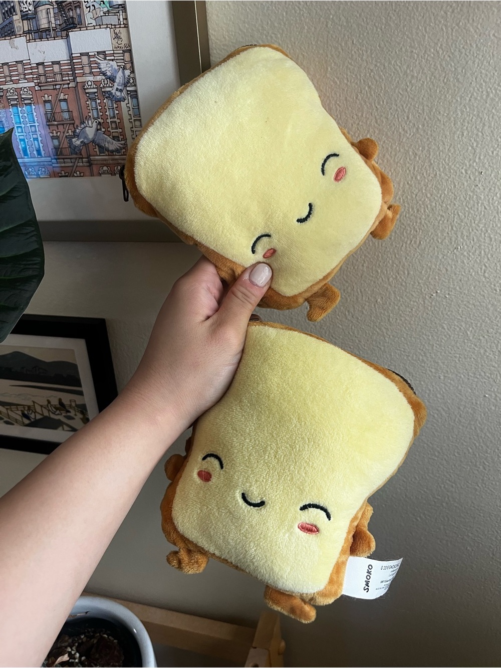 Smoko brand French toast toasties hand warmers